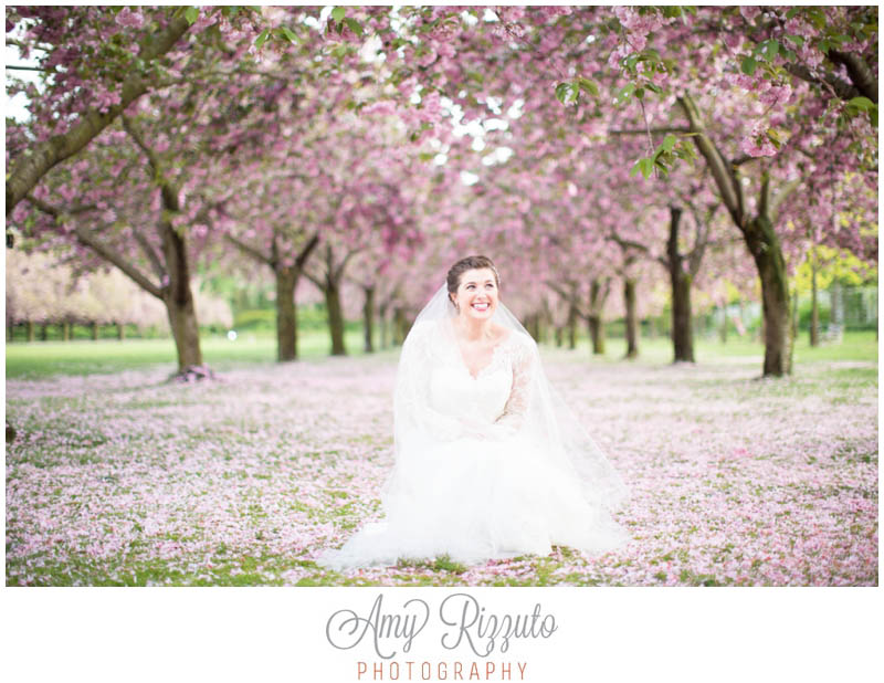 Brooklyn Botanical Garden Cherry Blossom Wedding Mekina Amy