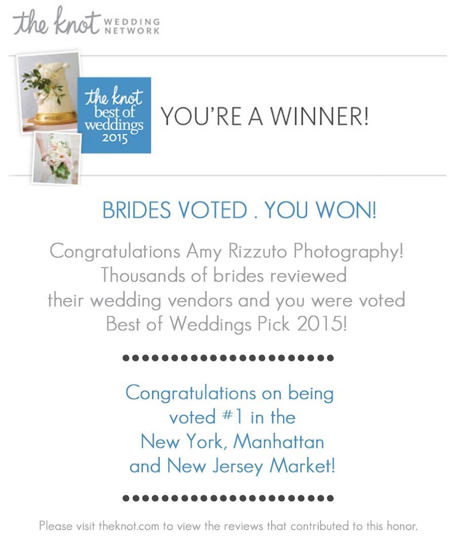 The Knot Best of Weddings Winner Amy Rizzuto Photography