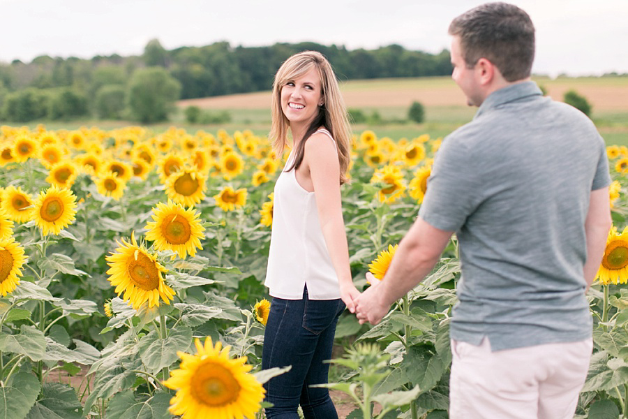Sunflower Field Engagement Photos - Amy Rizzuto Photography-36