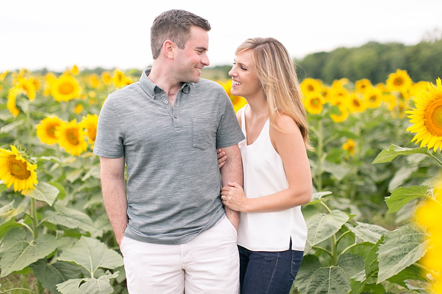 Sunflower Field Engagement Photos - Amy Rizzuto Photography-37