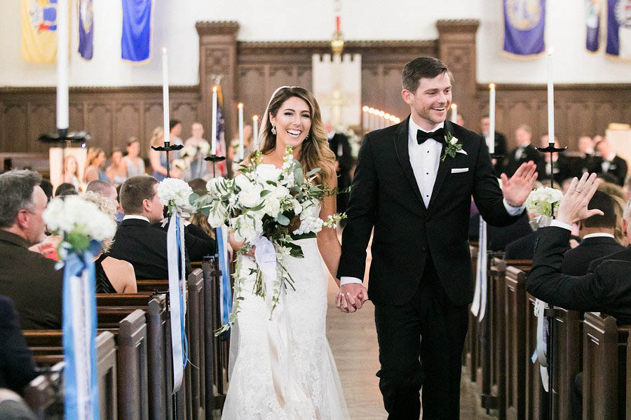 Citadel wedding ceremony at Summerall Chapel in Charleston, SC by destination wedding photographer Amy Rizzuto of Amy Rizzuto Photography
