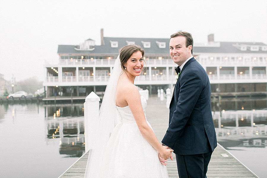 Julianna and Quinn celebrate their Bay Head Yacht Club wedding day in this photo by NJ wedding photographer Amy Rizzuto