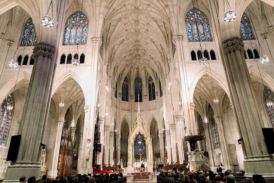 St. Patrick's Cathedral wedding ceremony by Amy Rizzuto Photography
