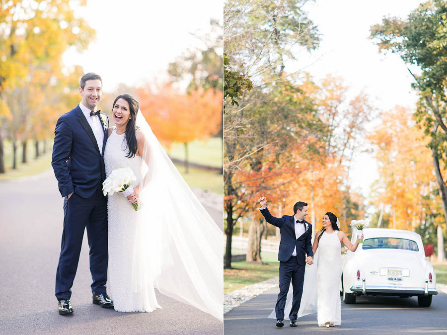 Fall wedding in NJ pictured by NJ wedding photographer Amy Rizzuto of Amy Rizzuto Photography