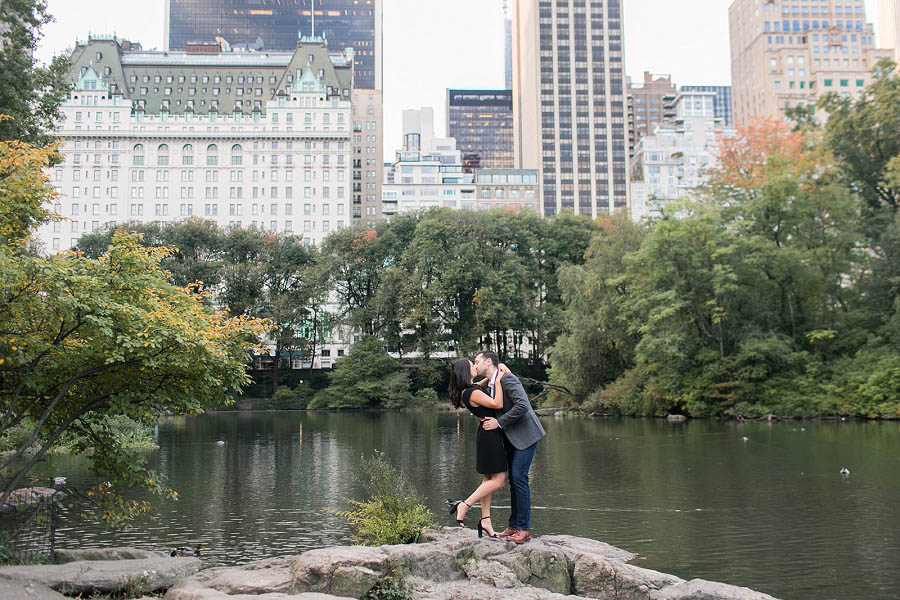 Engagement in Central Park captured by NYC wedding photographer Amy Rizzuto Photography