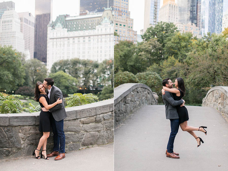 Engagement in Central Park captured by NYC wedding photographer Amy Rizzuto Photography