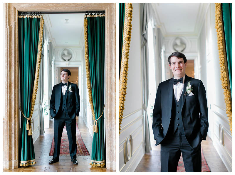 classic groom at Jasna Polana wedding captured by best Princeton wedding photographer Amy Rizzuto Photography