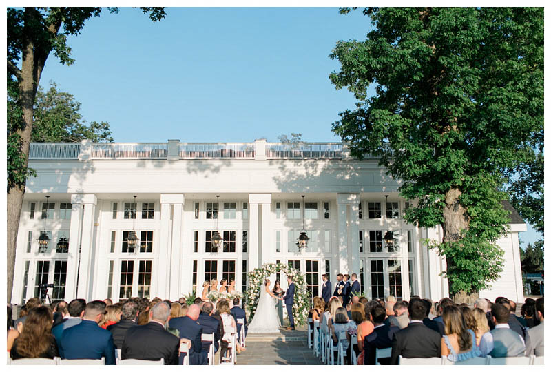 Wedding ceremony at The Ryland Inn photo by top New Jersey wedding photographer Amy Rizzuto Photography
