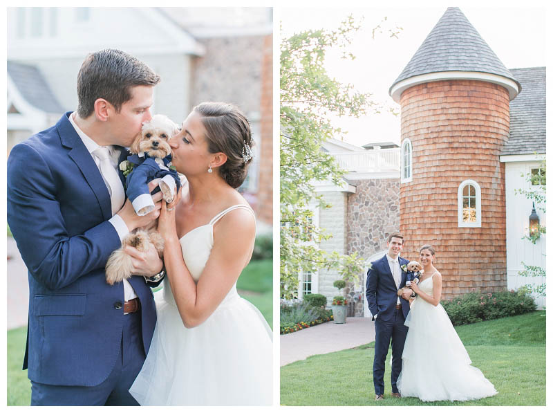 Dog on wedding day at The Ryland Inn wedding captured by best NJ wedding photographer Amy Rizzuto Photography