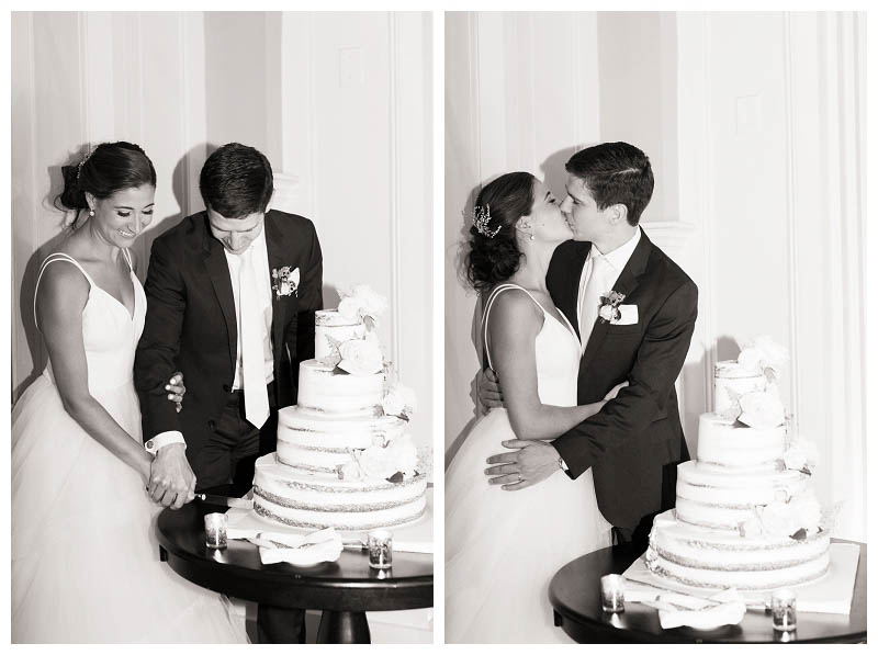 Black and white wedding photo at The Ryland Inn captured by best NJ wedding photographer Amy Rizzuto Photography