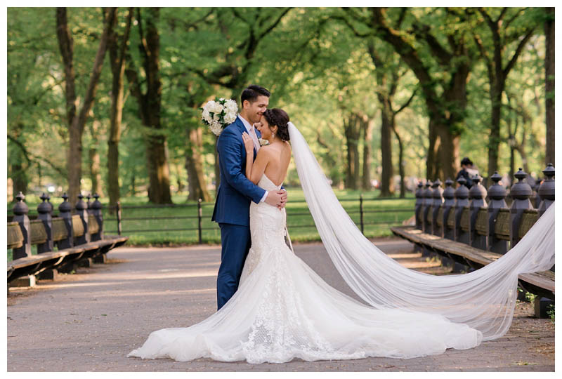 Central Park wedding photo captured by best Central Park wedding photographer Amy Rizzuto Photography