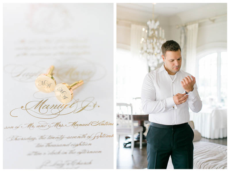 groom getting ready at Park Chateau wedding captured by Amy Rizzuto Photography