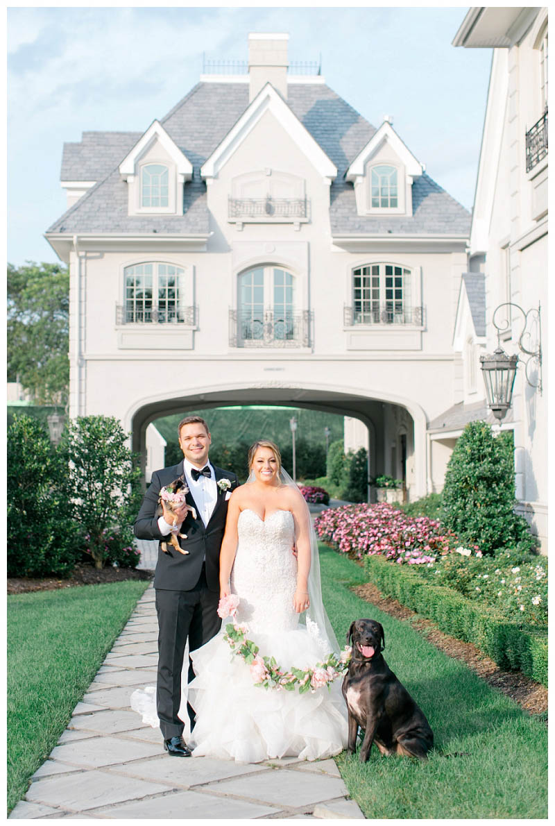 Dogs featured in Park Chateau wedding