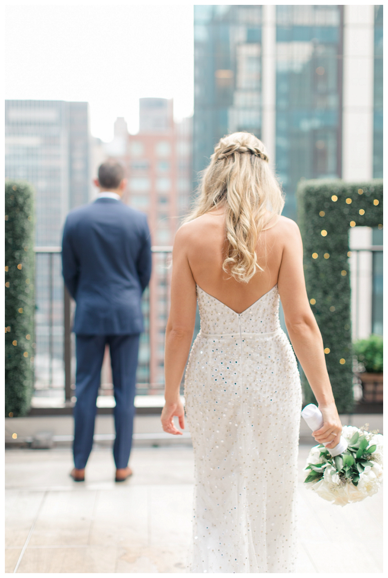 first look wedding photo in nyc