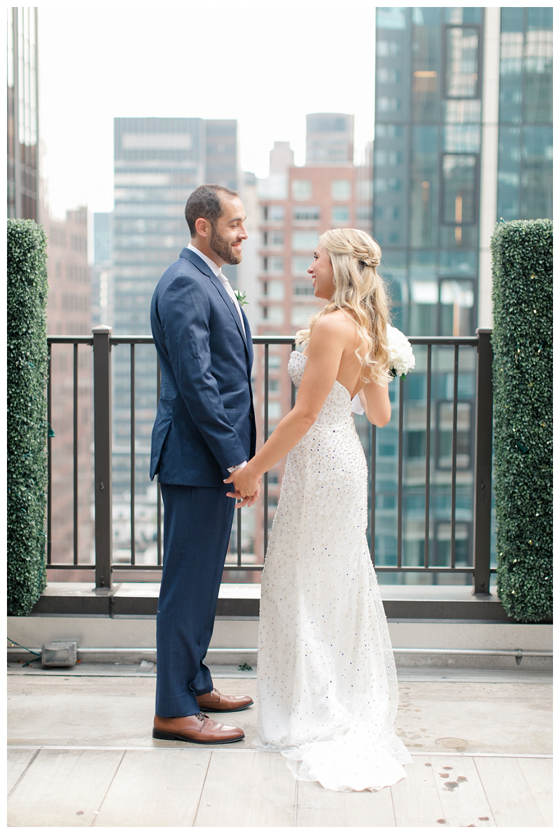 first look wedding photo captured by best NYC wedding photographer Amy Rizzuto
