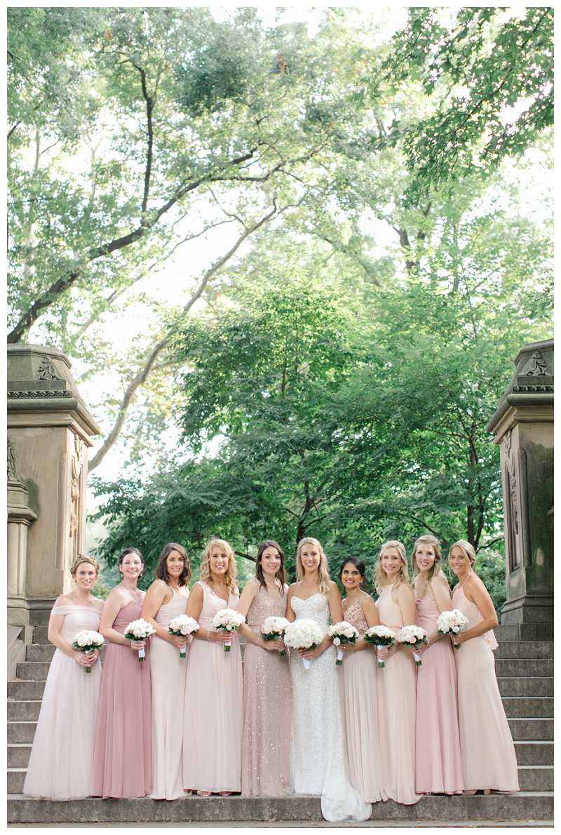 bridesmaids in central park