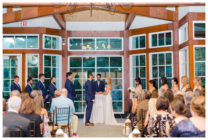 central park boathouse indoor wedding ceremony