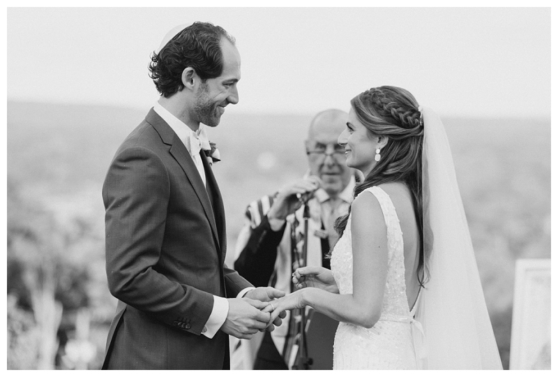 black and white wedding ceremony photo idea