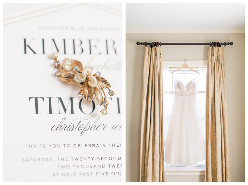 Gold and white romantic modern wedding details