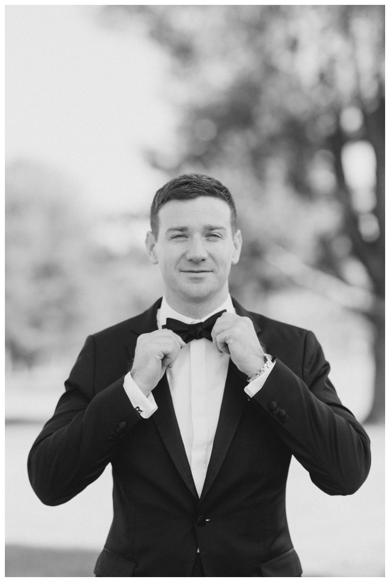 Black and white Connecticut groom photo