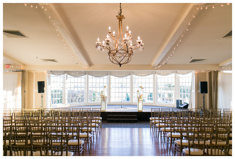The Inn at Longshore wedding ceremony space