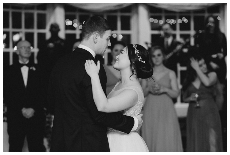 first dance at The Inn at Longshore wedding 