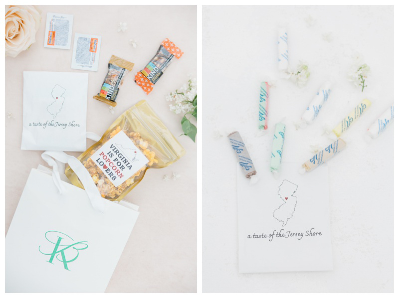 Local themed goodie bags for wedding