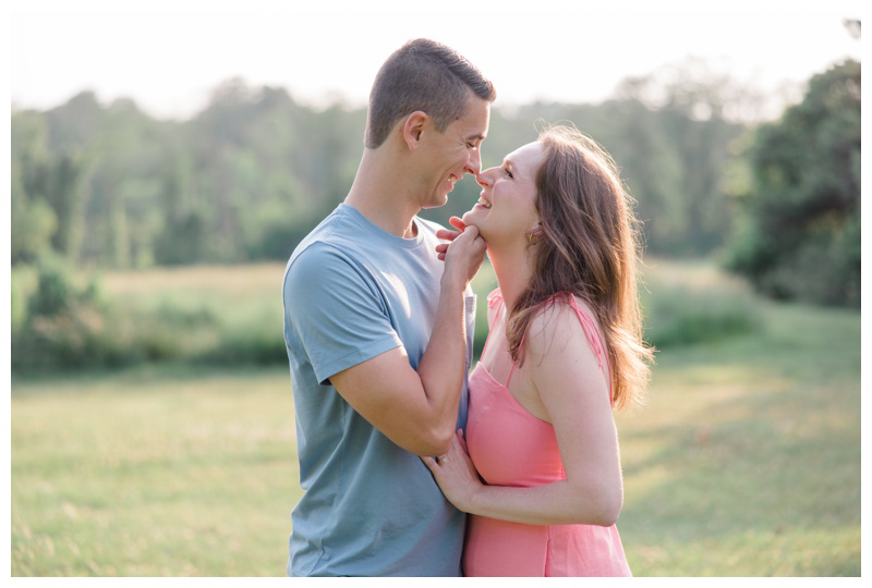 NJ garden engagement photos